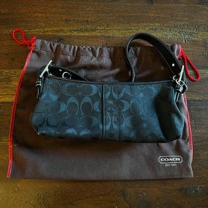 Coach black small handbag